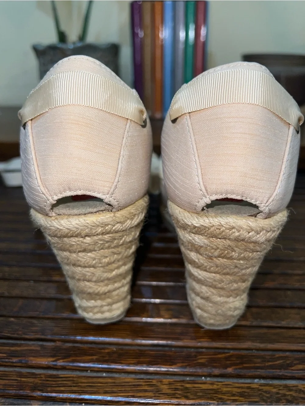 Hot Cakes Cream Tie-Ankle Espadrille Flats